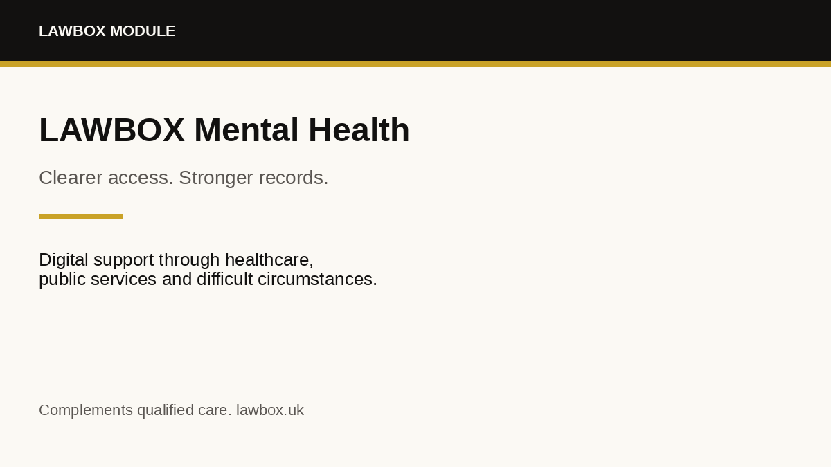 LAWBOX Mental Health